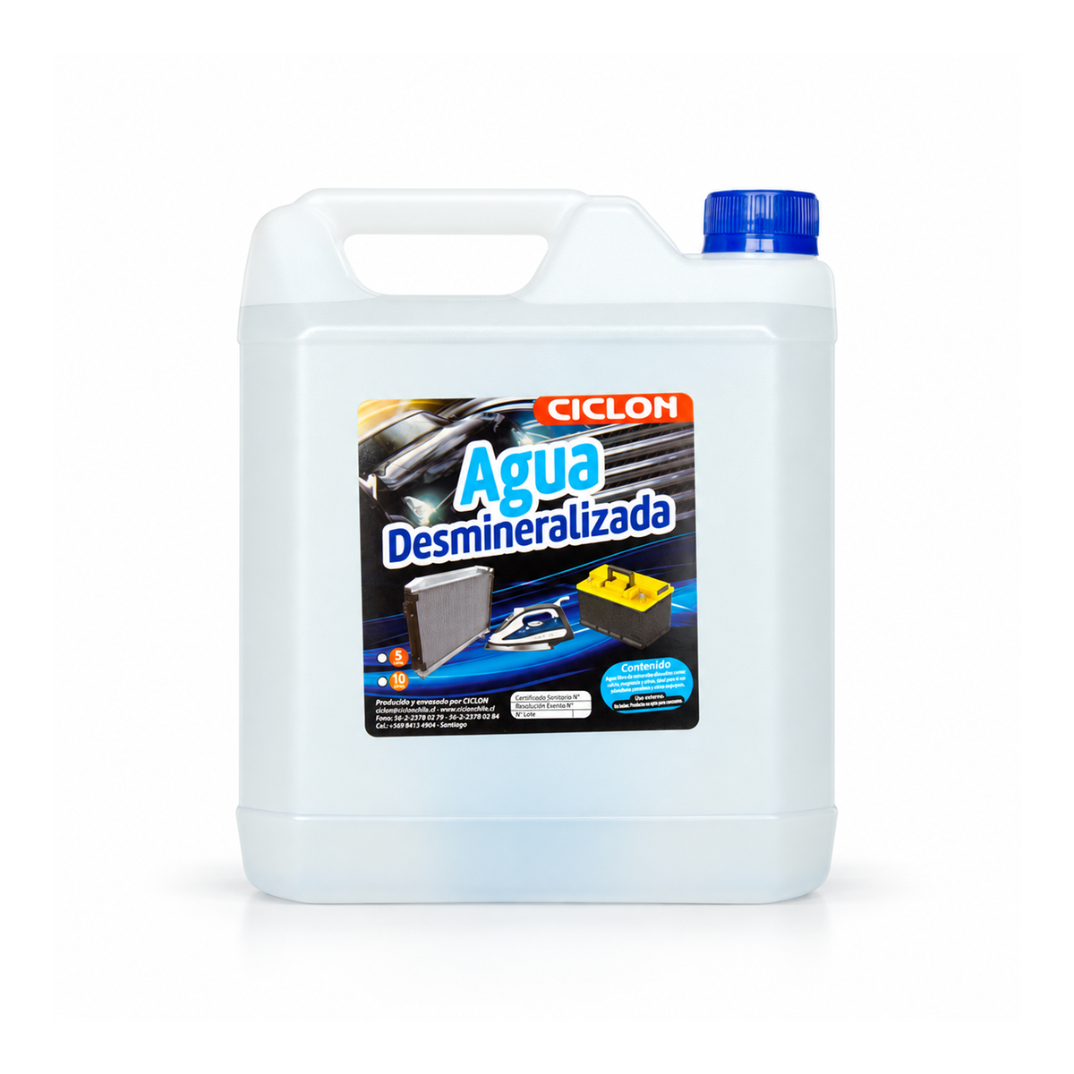 Agua Desmineralizada 5 Litros