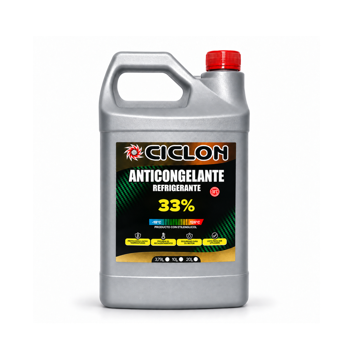 Anticongelante Refrigerante Rosado 33% 3,79 Litros